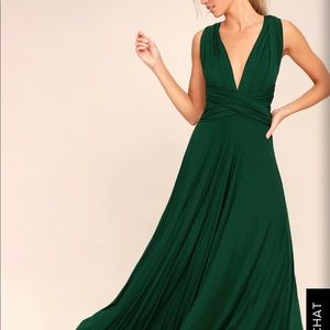 Brand New WITH TAGS Forest Green Maxi Dress
